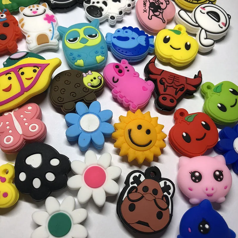 

100 pcs Assorted cartoon Animas Tennis racket shock absorber tennis racqet vibration dampener Reduce Tenis Racquet Vibration
