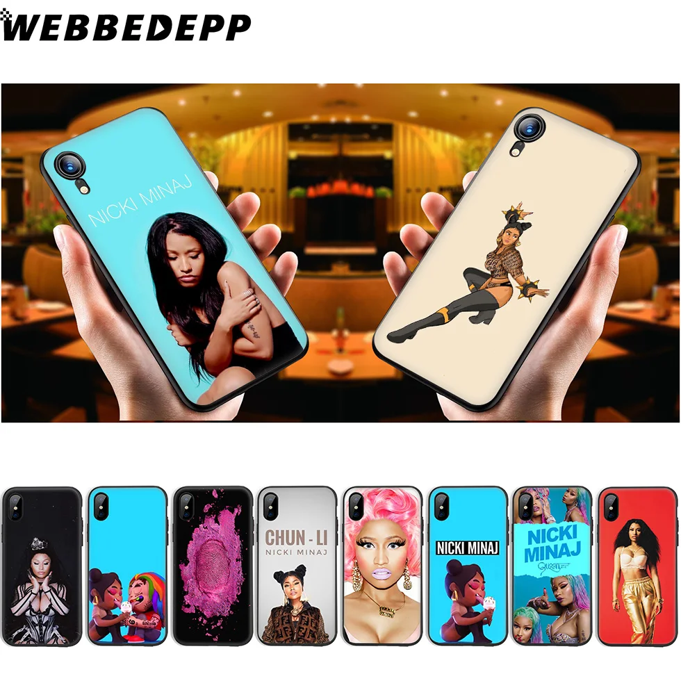 WEBBEDEPP Rap Singer Nicki Minaj Мягкий силиконовый чехол для iPhone 11 Pro Xr Xs Max X или 10 8 7 6 6S Plus 5 5S SE Case