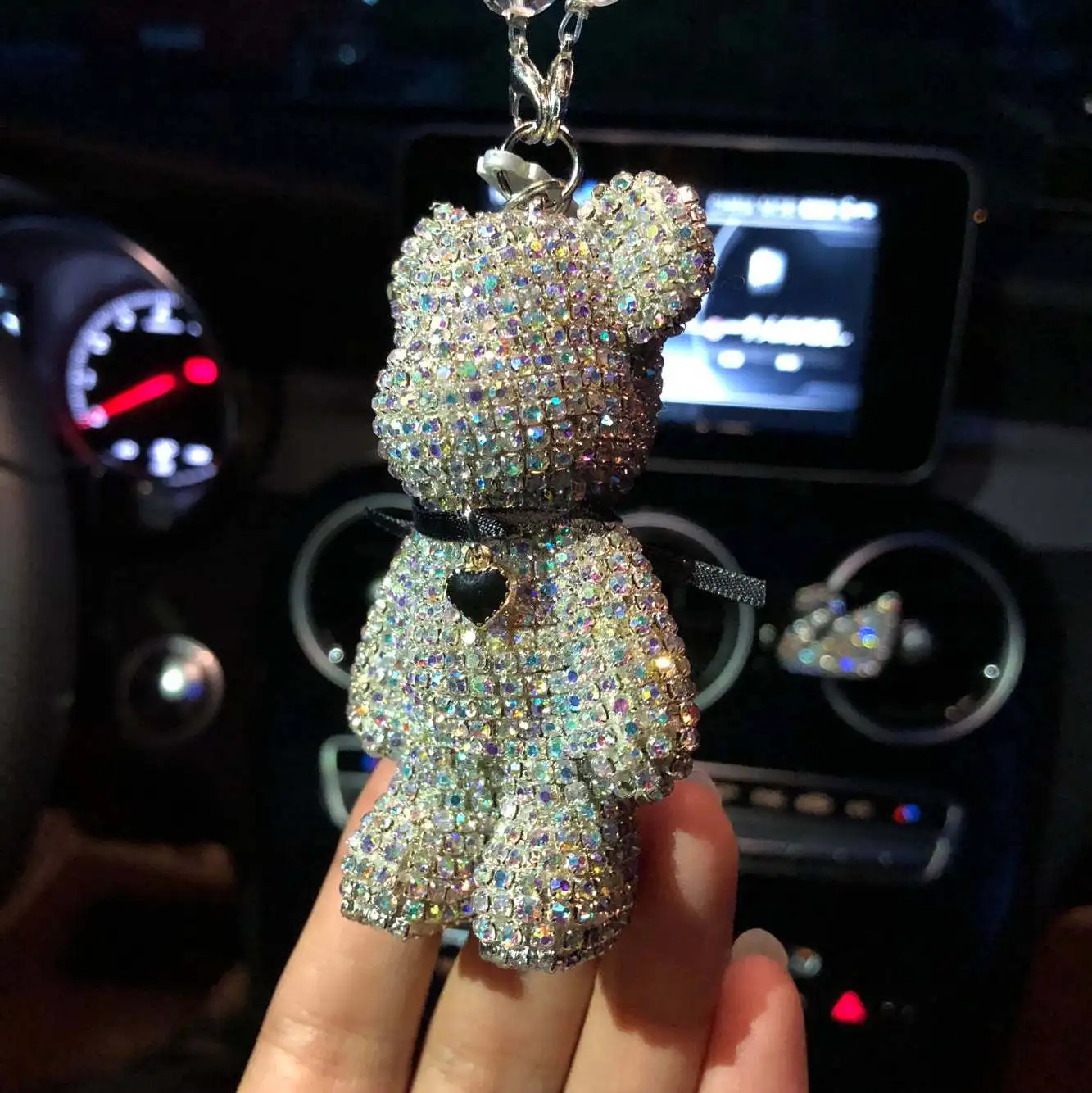 Автомобильная искусственная Хрустальная подвеска в виде медведя|Орнаменты| |