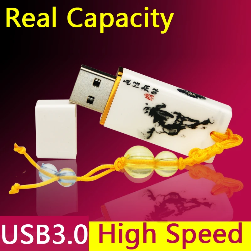 Usb 128 ГБ синий и белый фарфор модный керамический флеш накопитель usb 3 0 в подарок
