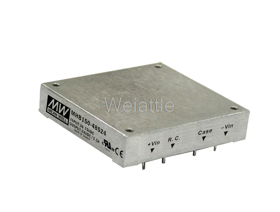 

MEAN WELL original MHB150-48S24 24V 6.25A meanwell MHB150 24V 150W DC-DC Half-Brick Regulated Single Output Converter