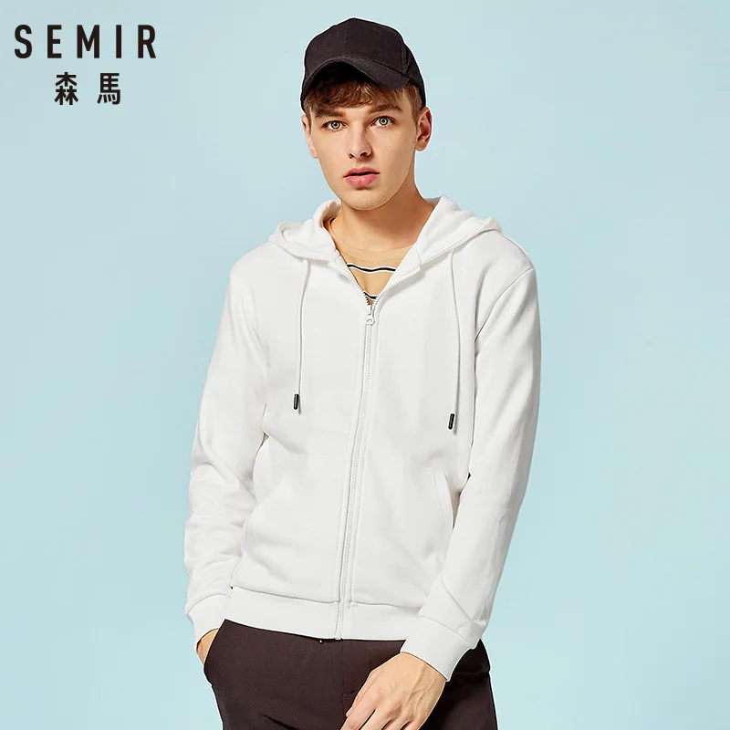 Мужская Спортивная Толстовка SEMIR повседневная Приталенная толстовка на молнии