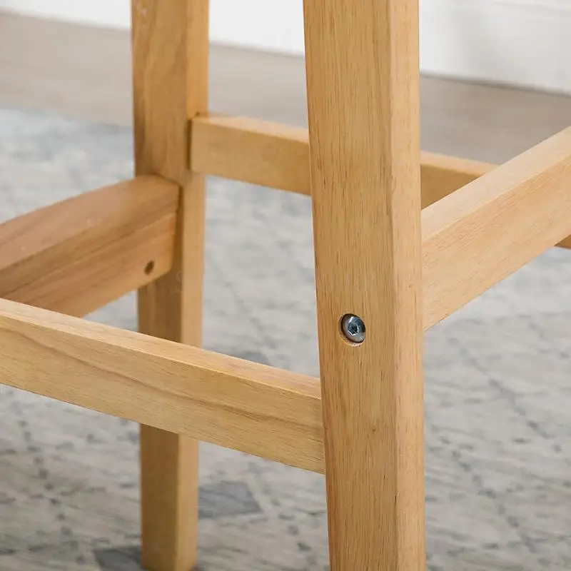 Твердый деревянный барный стул высокий стол и стулья домашний задний Северный