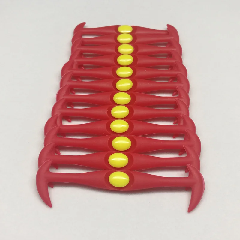 B Red 12 pcs Эластичные шнурки без завязок ленивый безопасный силиконовые шнурки для обуви унисекс эластичные силиконовые шнурки 3 стиля 12/16 шт./партия 1/3/8 Размер 26 цветов - Цвет: B Red 12 pcs