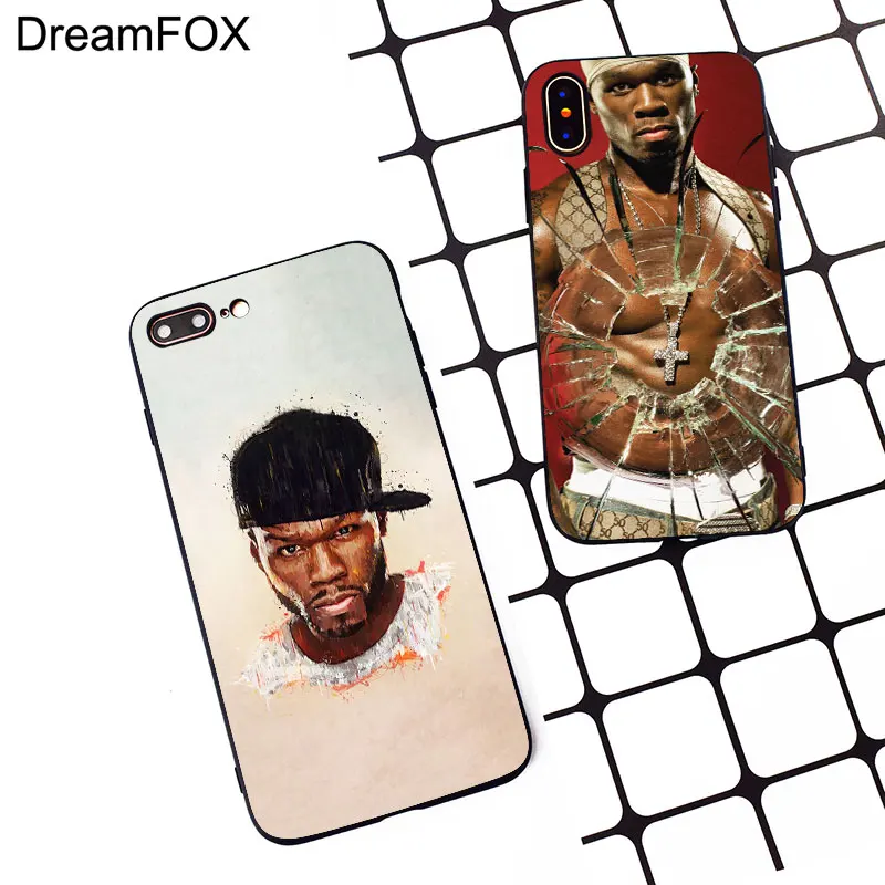 M365 50 Cent Black Soft TPU Silicone Case Cover For Apple iPhone 11 Pro XR XS Max X 8 7 6 6S Plus 5 5S 5G SE |