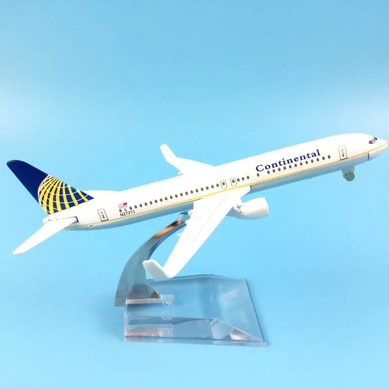 1:400 16 см пассажирский самолет Boeing B737-800 N27213 континентальные авиалинии сплав Airbus Juguetes игрушка Коллекционная модель самолета