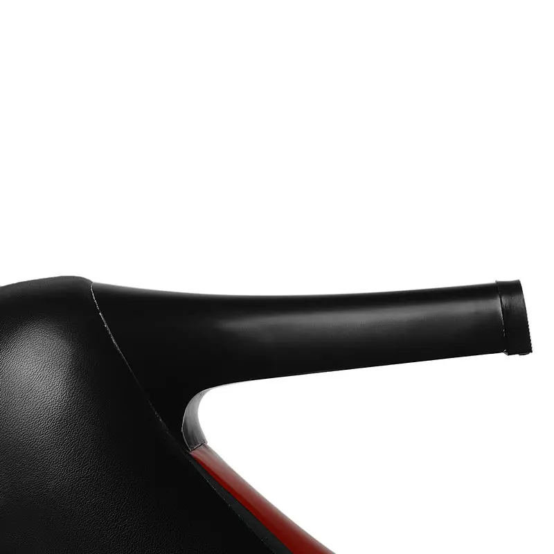 Woman Platform Thin High Heel Genuine Leather New Knee Boots Fashion Zipper Calf Black Red|Сапоги до колена| |