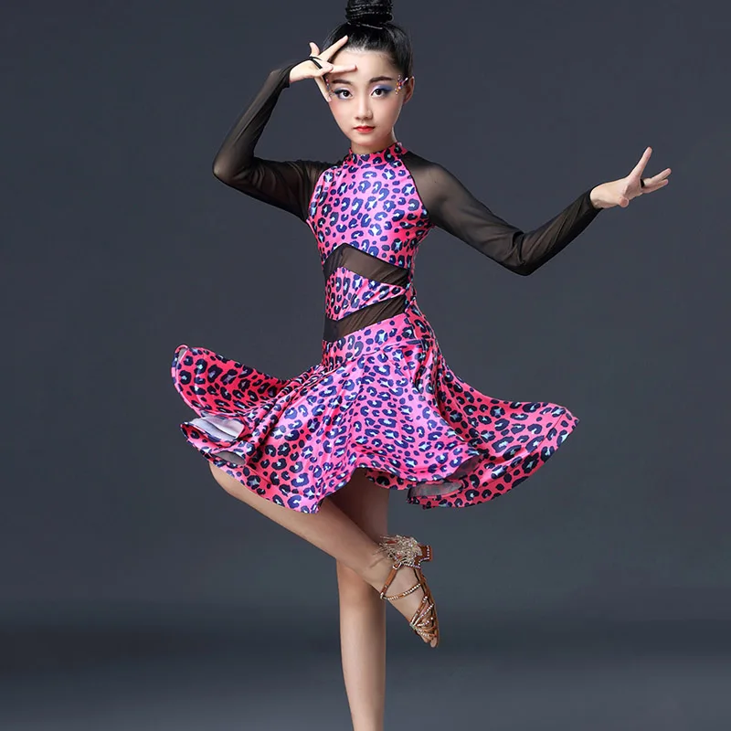Red Dress Платье для латинских танцев; детское платье с кисточками; Детские платья для девочек; одежда для латинских танцев; одежда для выступлений; платье для ча-ча; BL1167 - Цвет: Red Dress