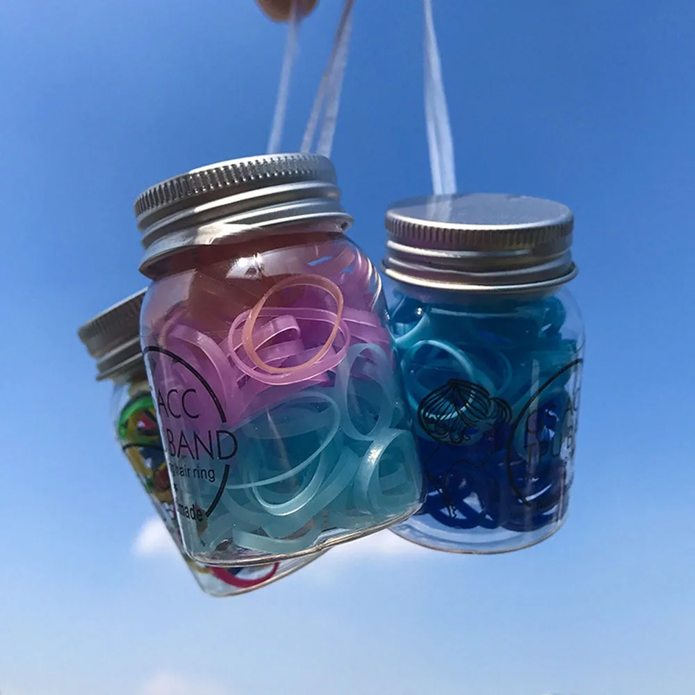 1 бутылка/коробка резинки для волос |