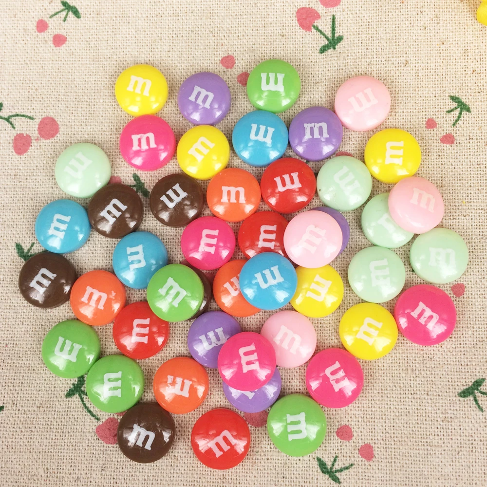 Украшения для скрапбукинга 30 шт. разноцветные с плоской задней поверхностью из