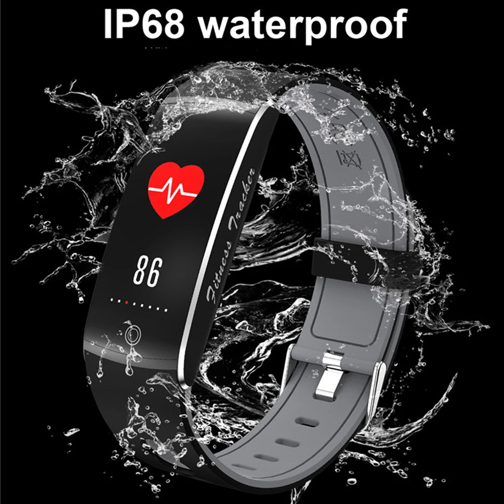 Новый F10PLUS IP68 водонепроницаемый смарт браслет цветной экран для плавания режим