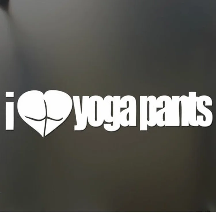 20*5 5 см I HEART YOGA штаны с наклейками индивидуальные светоотражающие автомобильные