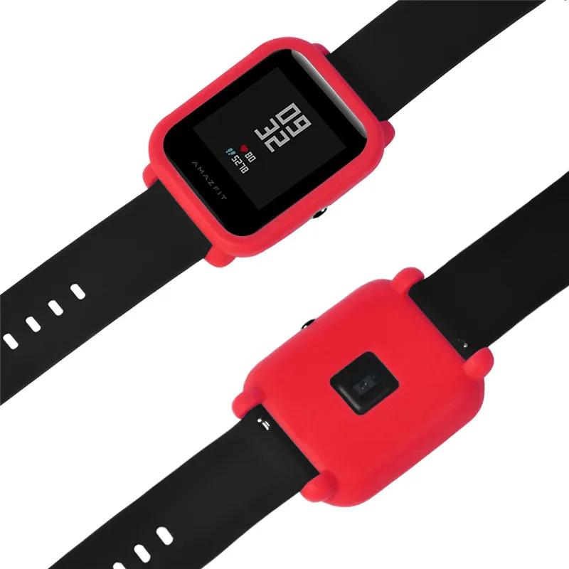 Ремешок силиконовый для Huami Amazfit Bip Bit lite мягкий чехол смарт часов 2 в