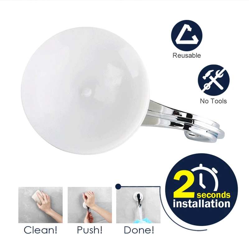Всасывающий крюк белый пластик для Kichen Ванная Комната Дверь Surper сильная мощность