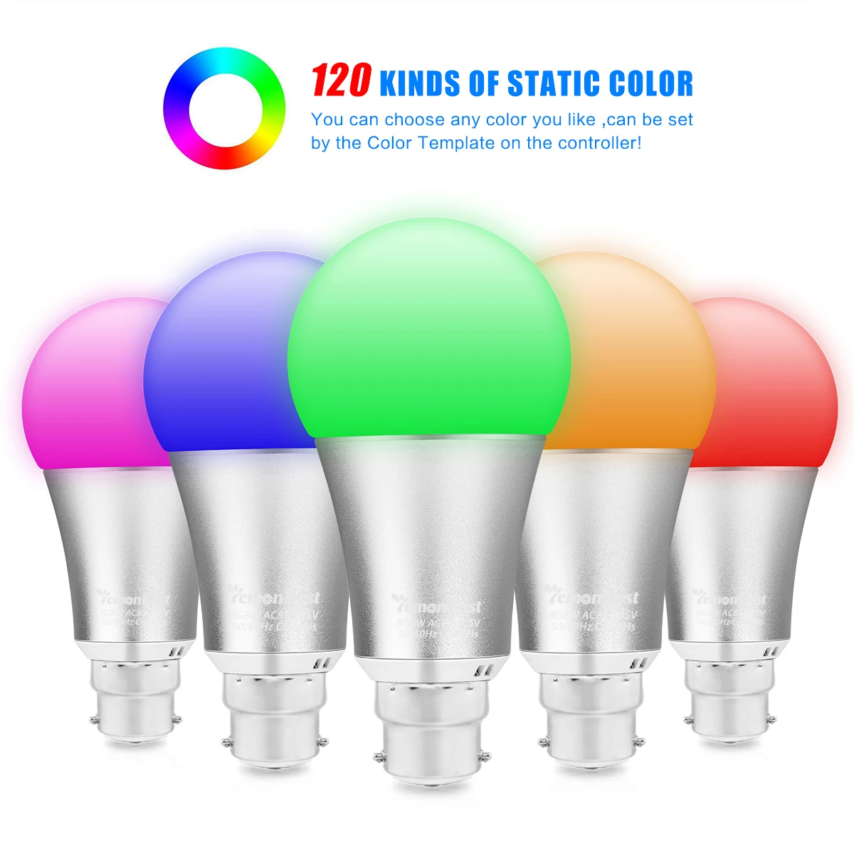 B22 Светодиодный лампы 10 Вт RGB светодиодный Магия Цвет изменение атмосфера ночник