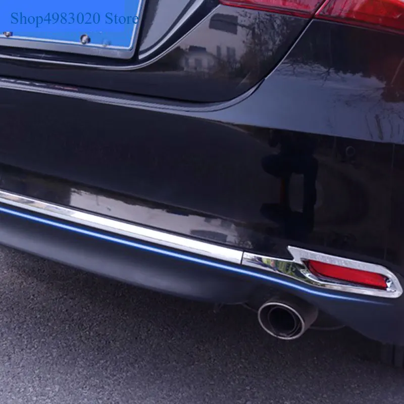 Хромированный бампер для Toyota Camry отделка задняя защита/задние противотуманные Тени наклейки бампер полосы высокого качества для Toyota Camry аксессуары