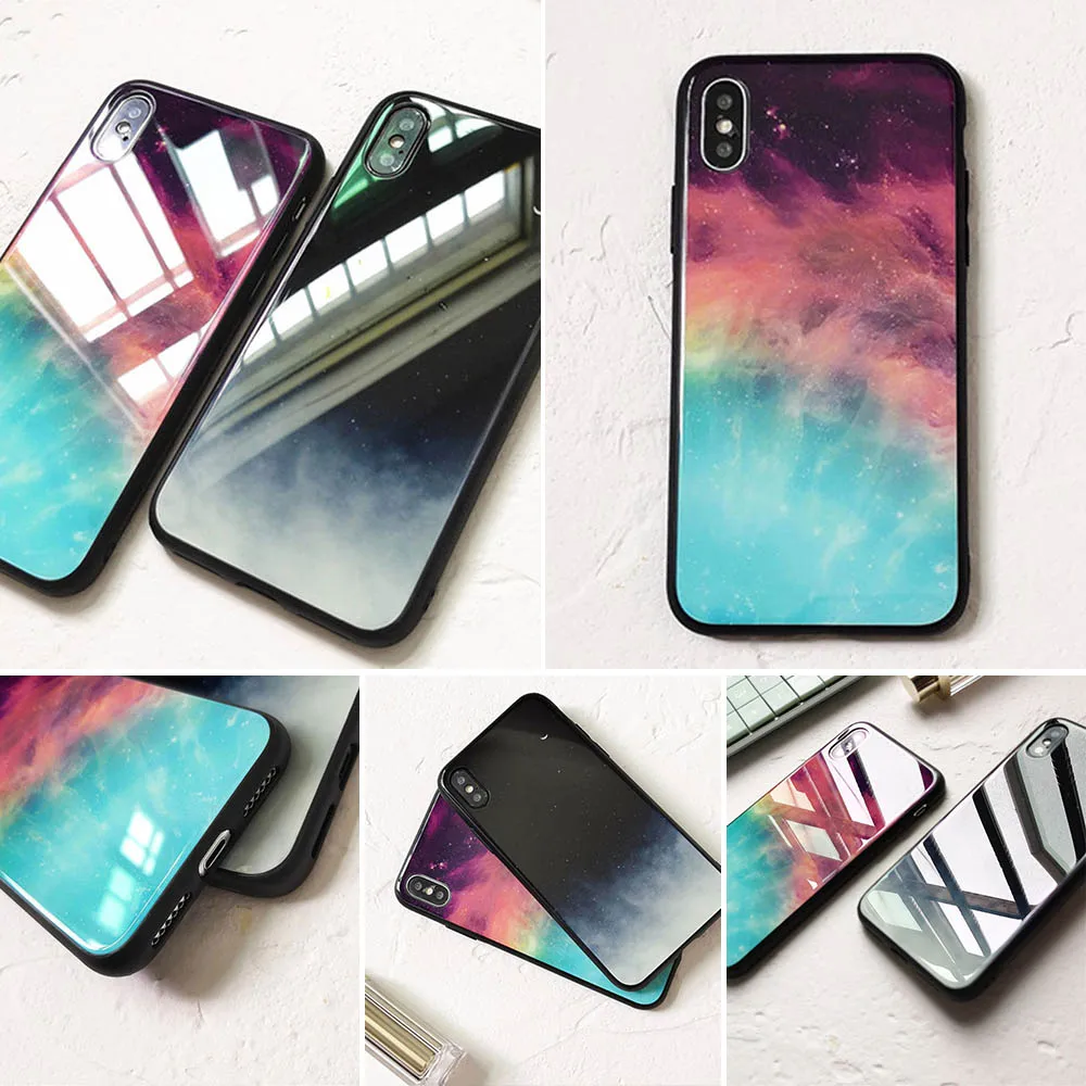 KISSCASE чехлы для телефонов с глянцевым стеклом SKY huawei mate 20 P30 Pro P20 Lite P умные Чехлы Honor