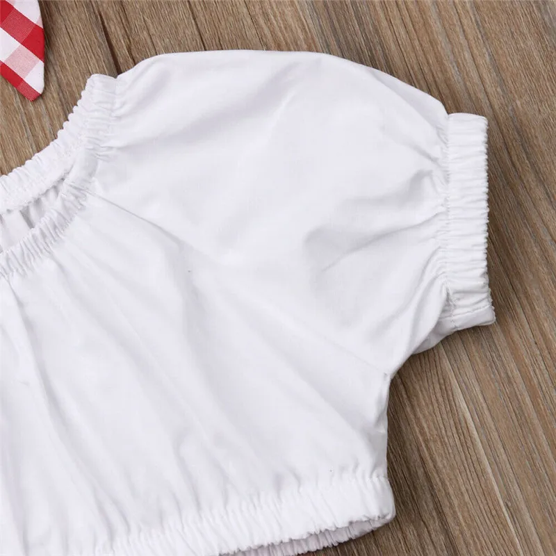 От 0 до 24 месяцев 3 шт./компл. летняя одежда в клетку для маленьких девочек топы на