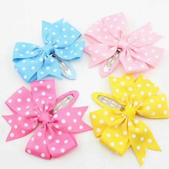 300 шт./лот аксессуары для волос в горошек девочек|hair accessories|clip hair accessoriessnap clips |