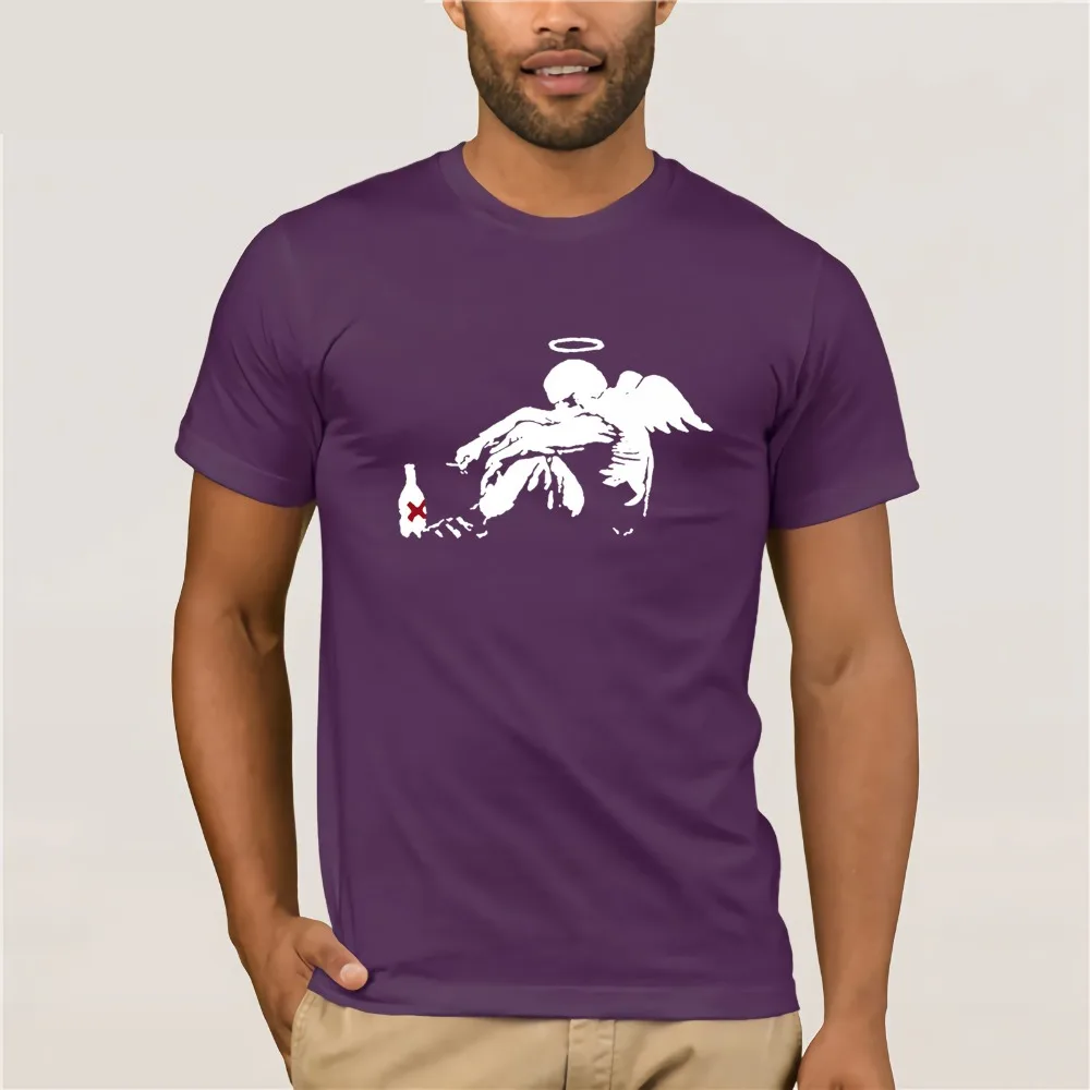 Футболка Banksy/angel yolo Comical Shirts Men'S | Мужская одежда