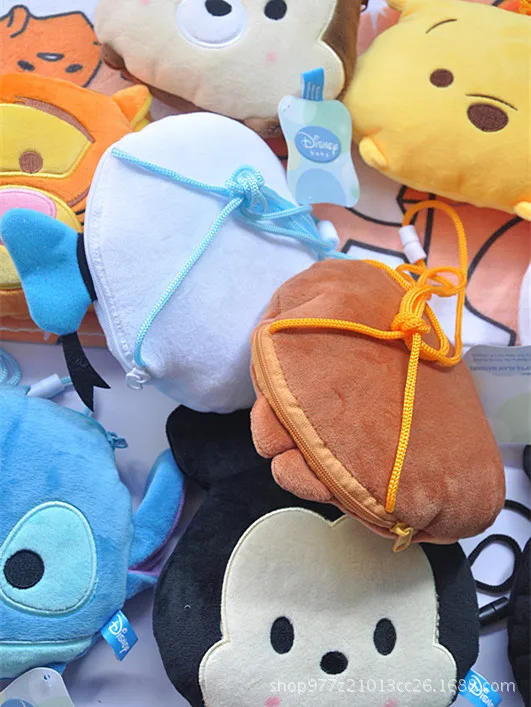 Дисней Микки Маус Детская мультяшная плюшевая кукла кошелек монета мессенджер сумка на плечо чучела пакет плюшевая карта пакет детская монета ba