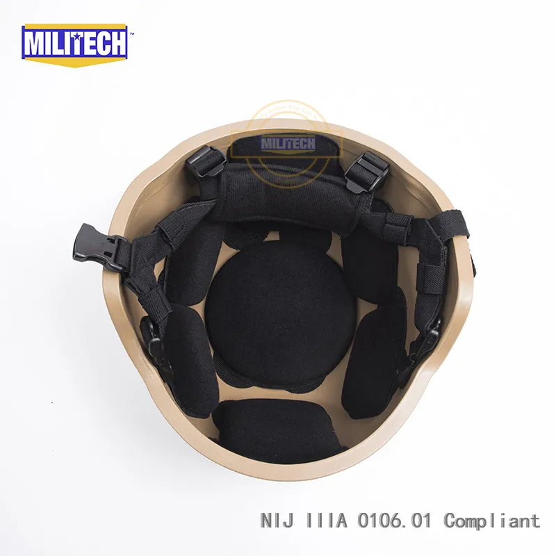 Пуленепробиваемый шлем MILITECH CB NIJ IIIA 3A MICH Арамид ACH баллистический
