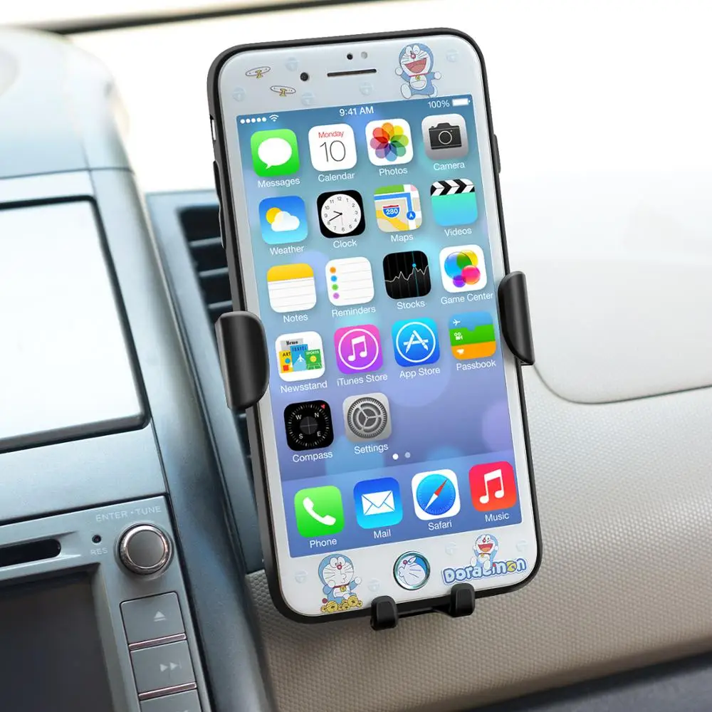 Автомобильное беспроводное зарядное устройство Qi для iPhone 8 8Plus Xs Max Xr X Samsung Galaxy S10 S9