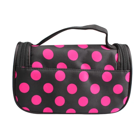 Новое поступление косметичка в горошек Женская несессер дорожная
