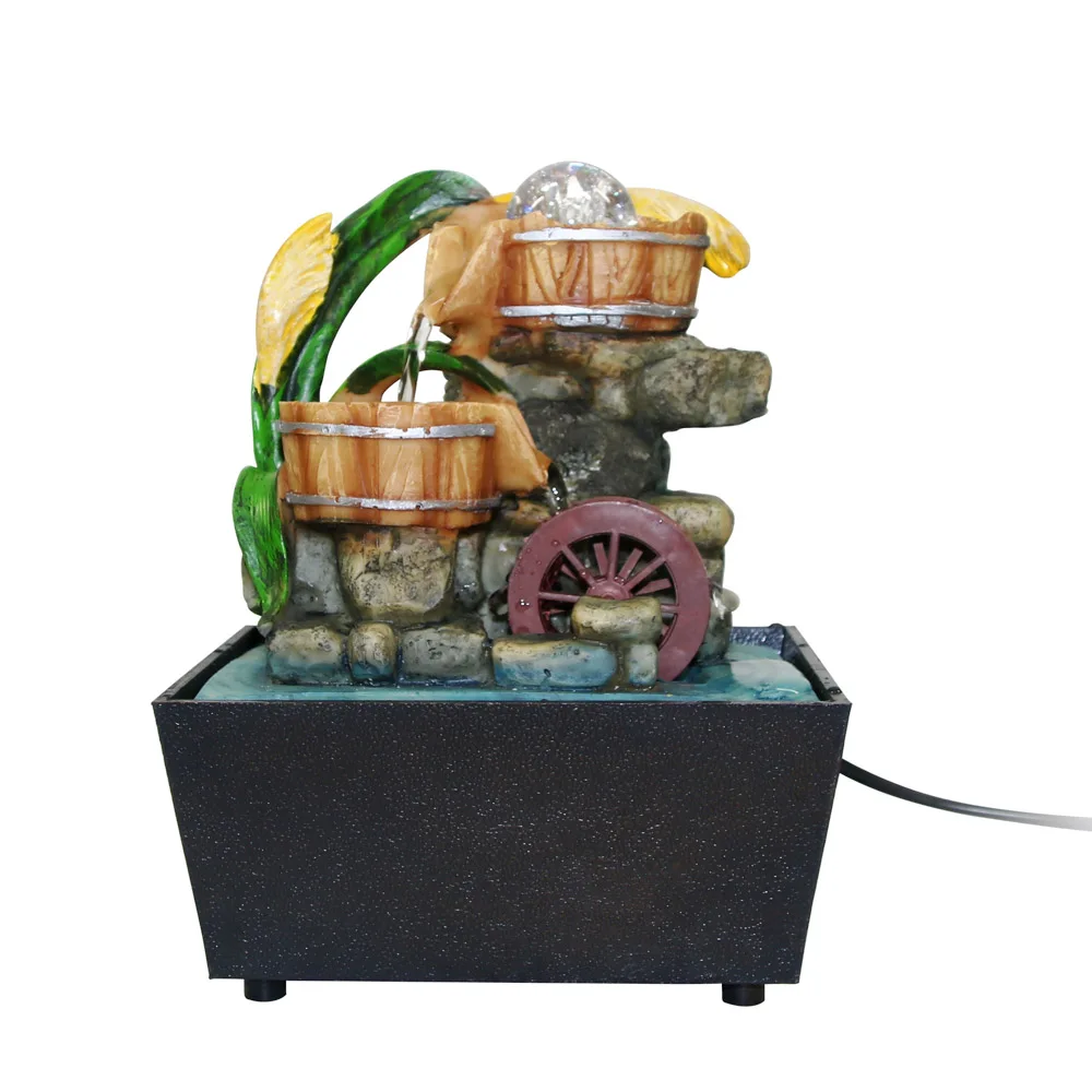 Настольный фонтан носик FENGSHUI Zen сад с вращающимся шариком домашний акцент настольный фонтан водопад натуральный домашний декор