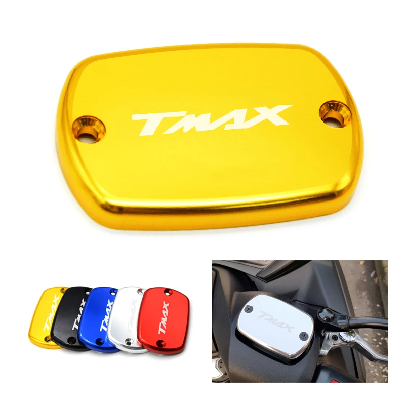 For YAMAHA T-Max 500 TMax 530 XP530 2012 2013-2016 Aluminum Motorcycle Brake Fluid Fuel Reservoir Tank Cap Cover Red | Автомобили и