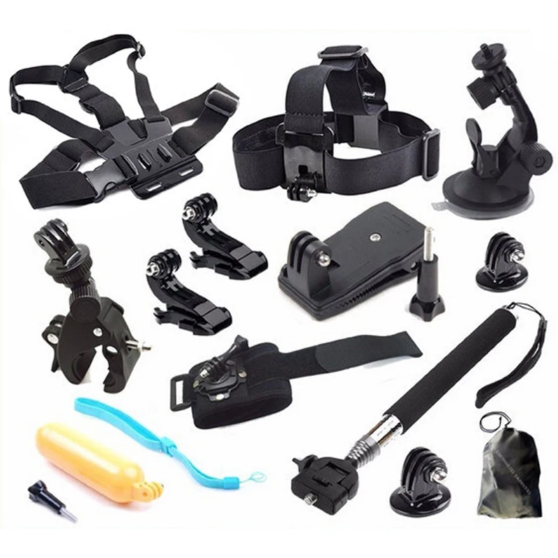 Набор аксессуаров 16 в 1 нагрудный ремень/штатив/монопод для GitUp Gopro Hero /SJ4000 SJ5000/XiaoYi