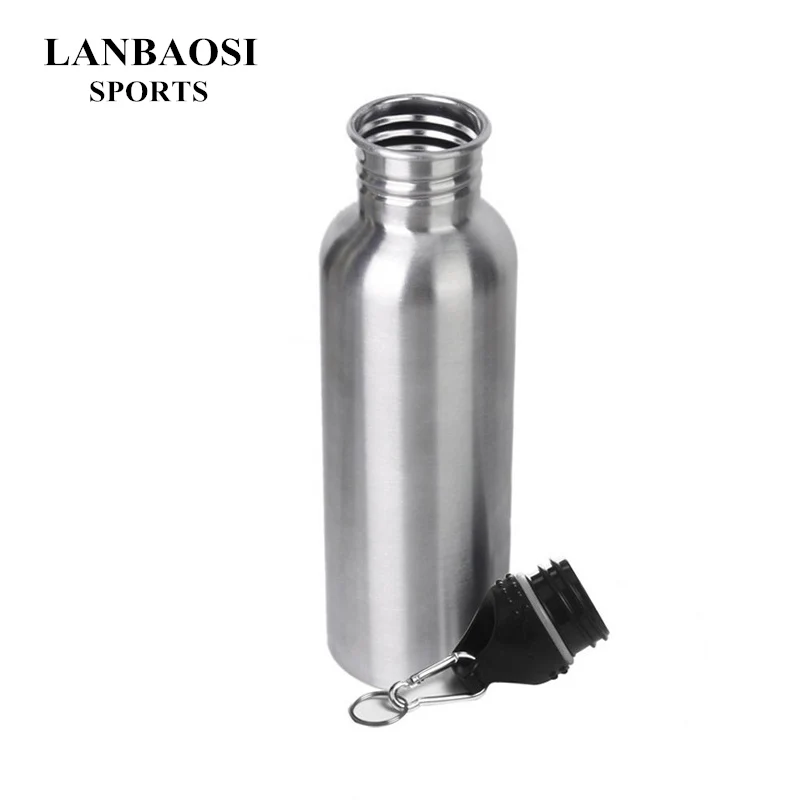 

LANBAOSI Outdoor Sports Wide Mouth Stainless Steel Water Bottles for Bicycle Bike Cycling Hiking Kettle Drinkware 750 ML Botella