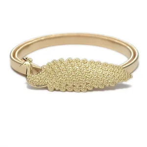 Ремень металлический женский, роскошный брендовый узкий эластичный пояс с золотым павлином для платьев