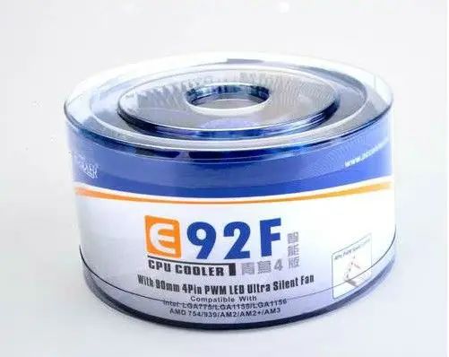 Кулер для процессора Pccooler E92F Синий светодиодный ШИМ бесшумное Управление