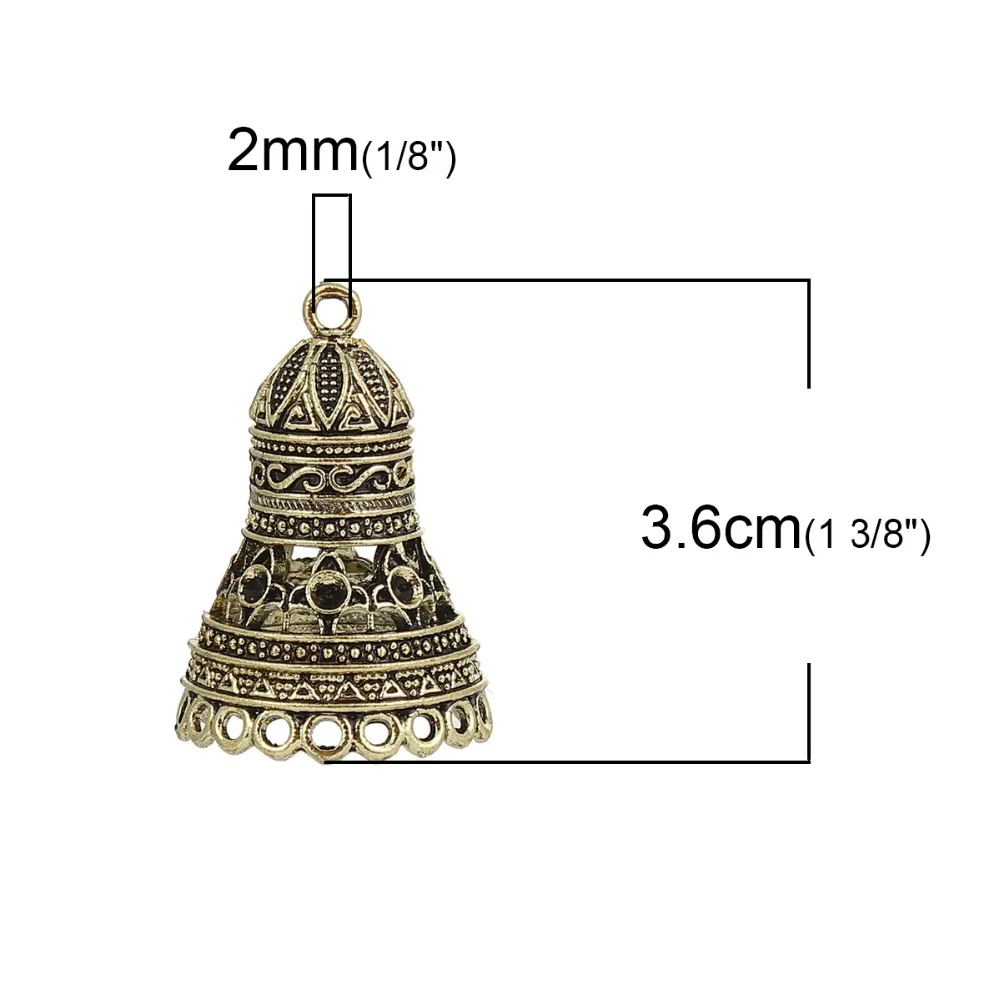 Подвески Jhumka Jhumki на основе сплава цинка серебристого цвета (можно держать ss10 ss5