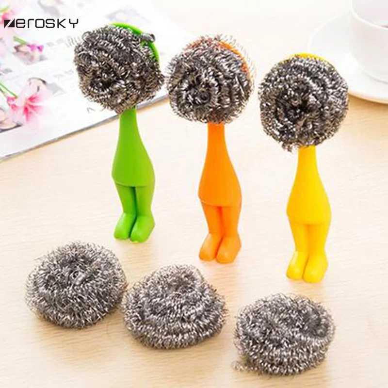 Youe shone кухонный инструмент чистящий шарик ручка из проволоки нержавеющей стали