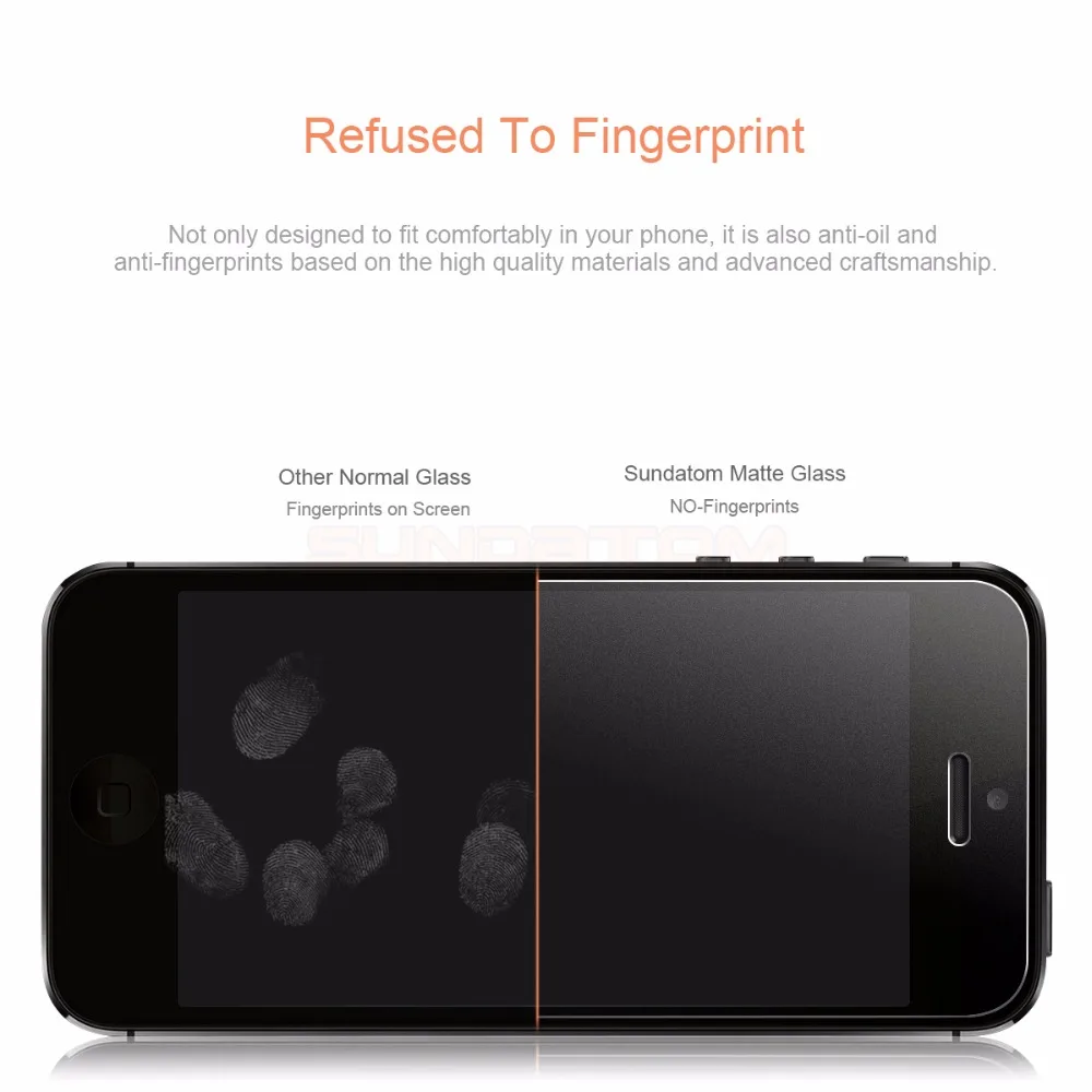 Sundatom закаленное Стекло Экран протектор для iPhone5 iPhone SE 5 5C 5S 5SE HD Прозрачная пленка