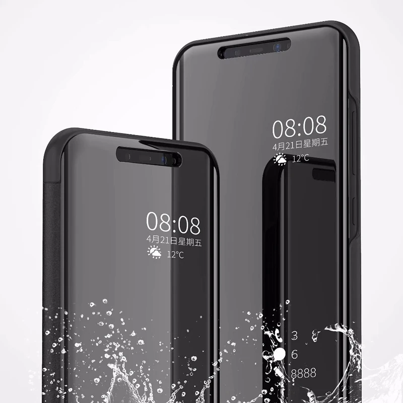 JKING Clear View Smart Зеркало чехол для iphone X 8 7 6 6s плюс Чехол Мода Флип Стенд кожаный 10 9 Coque