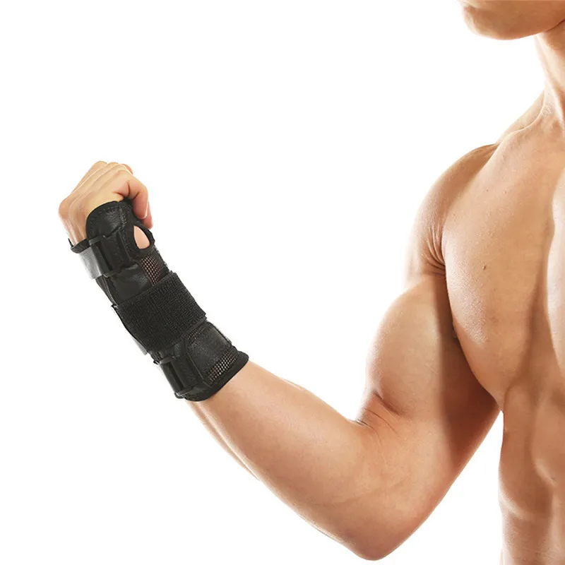 Съемный регулируемый браслет стальной для запястья кистевой туннельный шип