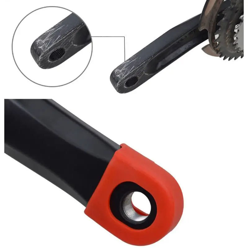 1 пар/лот велосипедный коленчатый набор силиконовая крышка рукоятка защита для