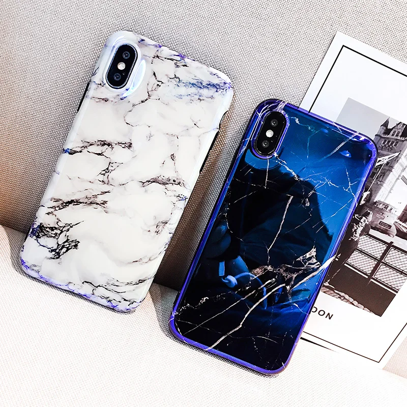 TRAICY Marble Stone Gel Case for Apple iPhone 7 6s 6 8 Plus X 10 Cases Black White Soft Tpu Squishy phone Cover Coque |