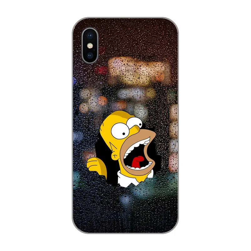 Мягкий ТПУ чехол для iPhone 4 5 5S SE 6 6s 7 8 Plus X 10 XR XS Max Bart Simpson Забавный мультяшный |