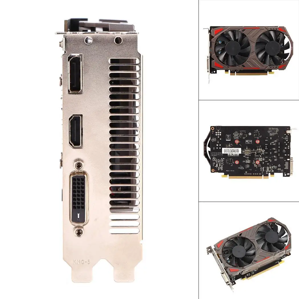 Gpu Rx560 4g 128 бит видеокарты Ddr5 Hdmi графическая видеокарта Pci Express для Amd Чип Видеокарта