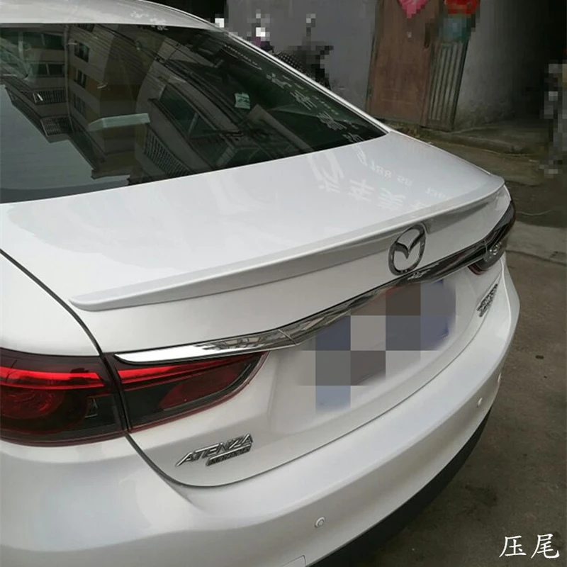 Для mazda 6 atenza украшение автомобиля Неокрашенный задний спойлер Высокое качество ABS Материал крыша хвост крыло