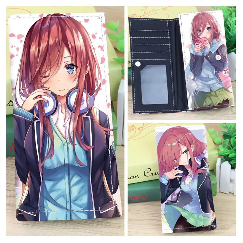Quintessential Quintuplets аниме Nakano Miku зажим для денег Touhou Project длинный клатч кошелек|Мужские