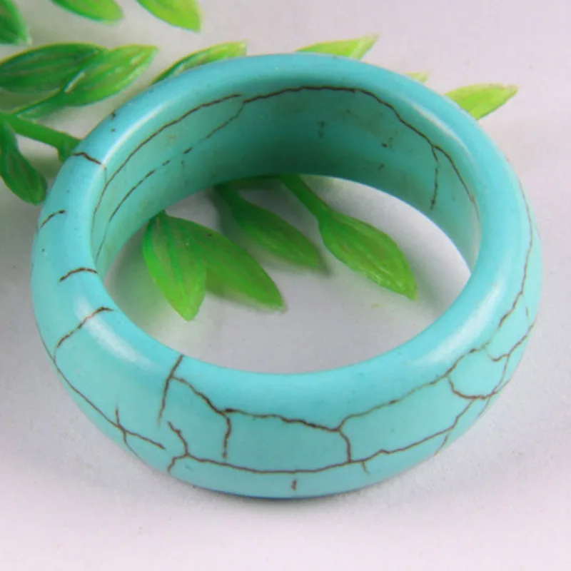 Синий Howlite кольцо на палец размер 10 Ювелирные изделия X002|size 10|ring sizering size |