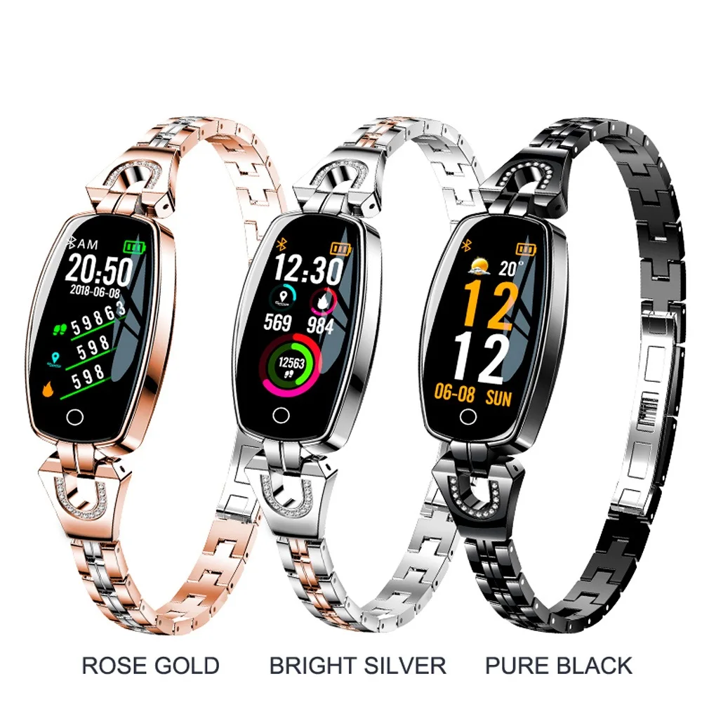 Леди Bluetooth Смарт часы для женщин браслет спортивный IOS Android huawei Xiaomi телефон H8 |
