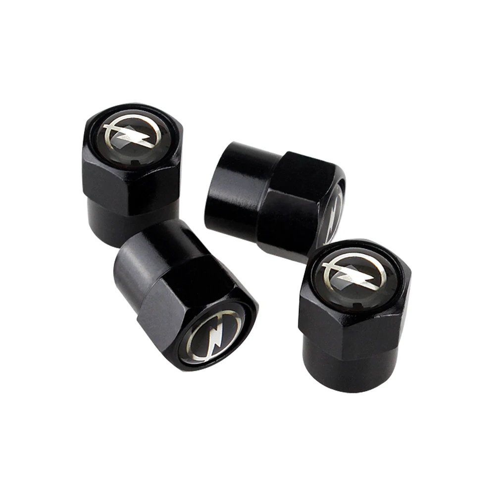 Tire Valve Caps Wheel Stem Metal Decor For Opel Corsa D Mokka Ampera Astra H G Vectra Zafira Agila Meriva Omega Car Accessories |