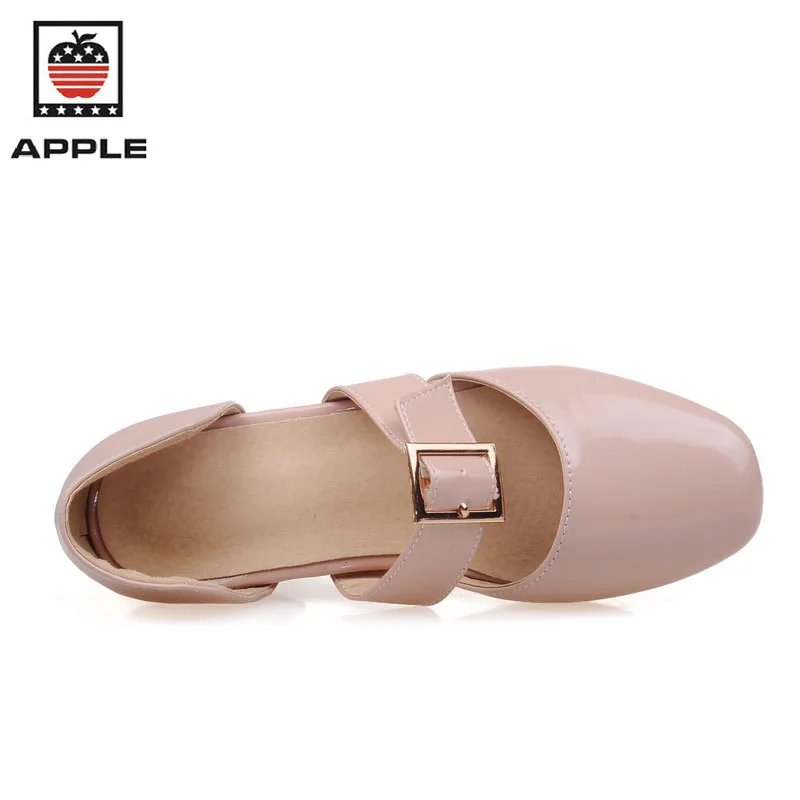 Apple новое лето женщины сандалии низкий каблук лодыжки wrap Гладиатор мода красный