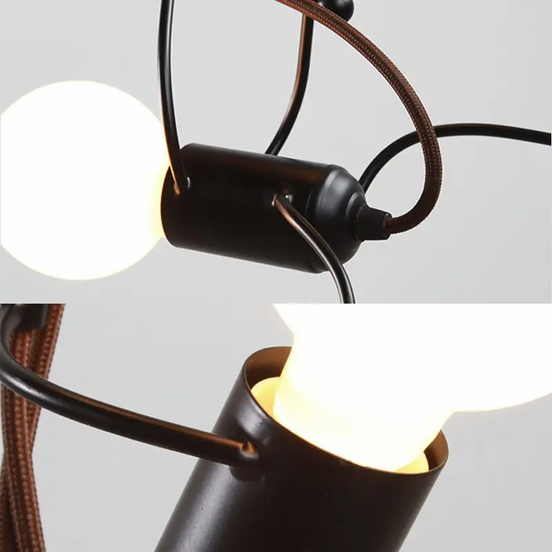 Современные железные подвесные светильники промышленный домашний декор для